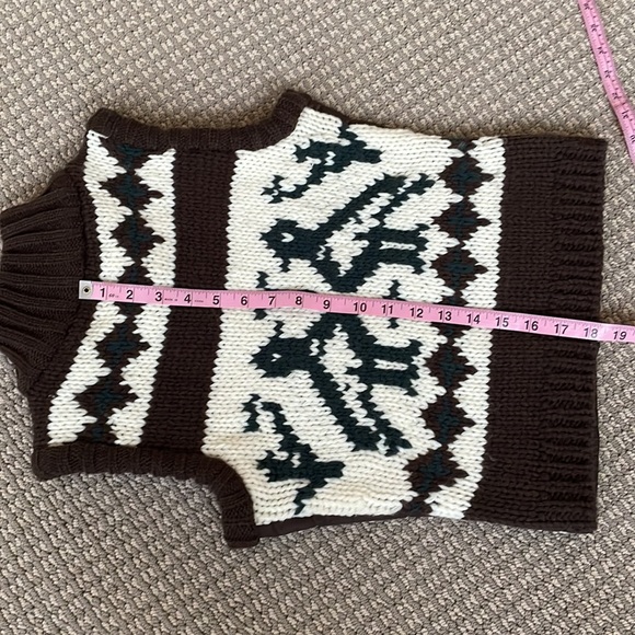 BB's Closet Wool/Nylon Vest, Size S, Brown/Beige/Dark Green, NWOT - Picture 4 of 6